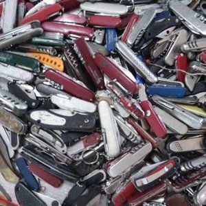 Lot of EDC Knives, Junk Drawer Knives, Multi-Tools, Corkscrews $16 per Pound